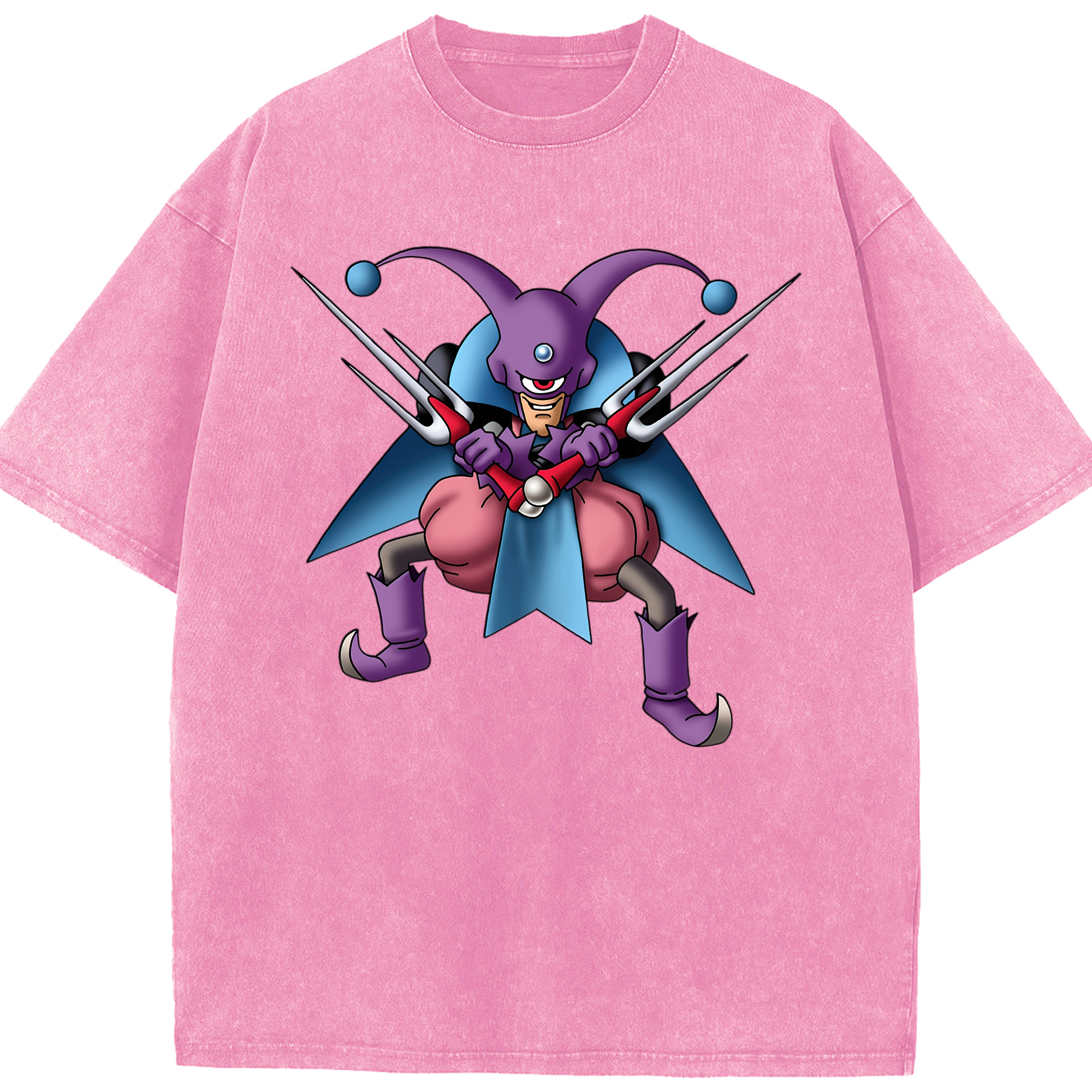 （画像用） ドラゴンクエスト Doragon Kuesuto Dragon Quest 綿100% ヴィンテージ風 半袖Tシャツ（フロントプリント）